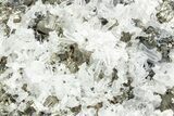 Gleaming Pyrite and Sphalerite on Quartz Crystals - Peru #238936-2